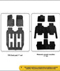 23-26 Models of Rox 01 , 2 Layers Car Floor Mats, Six-Seater/Seven-Seater Tpu + fabric Floor Mats, Full Coverage