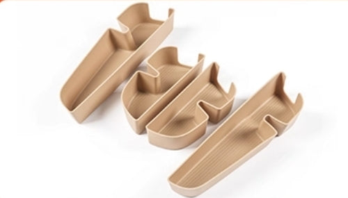 Leopard 8 Car Door Storage Box Mat Tpe Door Slot Storage Protection Mat Silicone